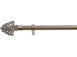 Gardinenstange INDEKO "Modena", silber (silberfarben), L:280cm Ø:16mm, Eisen, Gardinenstangen, Gardinenstange