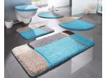 Badematte OTTO HOME "Belio, Badvorleger, Badezimmer Teppich" Gr. 4, blau, H:20mm, Kunstfaser, Badematten, Badematte, Badematte, Badteppich, Badematten auch als 2 tlg. Set erhältlich, bunt