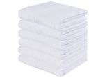 Gaestehandtuecher OTTO HOME "Juna, als Set und Serie erhältlich, 6 Gästetücher, 30x50cm", weiß, B:30cm L:50cm, Walkfrottee, Obermaterial: 100% Baumwolle, Handtücher, Gaestehandtuecher, 100% Baumwolle, mit Bordüre, Uni-Farben, weich, Topseller