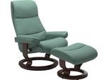 Relaxsessel STRESSLESS "View", grün (aqua grün paloma), B:78cm H:105cm T:78cm, Leder BATICK: BATICK ist ein leicht korrigiertes, durchgefärbtes und genarbtes Möbelleder, bei dem die meisten Unebenheiten und Spuren in der Regel entfernt wurden.;Leder PALOMA: PALOMA ist ein durchgefärbtes Semianilin-Möbelleder mit natürlicher Narbung.;ROHLEDER Stoff Q2 FARON: Ein fester zuverlässiger Bouclé mit eine
