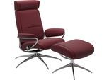 Relaxsessel STRESSLESS "Paris", rot (bordeaux batick), B:80cm H:102cm T:75cm, Leder BATICK: BATICK ist ein leicht korrigiertes, durchgefärbtes und genarbtes Möbelleder, bei dem die meisten Unebenheiten und Spuren in der Regel entfernt wurden.;Leder PALOMA: PALOMA ist ein durchgefärbtes Semianilin-Möbelleder mit natürlicher Narbung.;ROHLEDER Stoff Q2 FARON: Ein fester zuverlässiger Bouclé mit einem