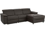 Ecksofa HOME AFFAIRE "Binado, L-Form", braun, B:252cm T:164cm, Webstoff (95% Polyester/5% Nylon), Sofas, Ecksofa, mit manueller oder elektrischer Relaxfunktion mit USB-Anschluss