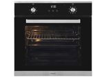 EXQUISIT Backofen "EBE76-9-H-020", Energieeffizienz: A, silber (silberfarben), B:59,5cm H:59,5cm T:56,7cm, Backöfen, Pizzafunktion – ideal für Pizza, Focaccia und mehr, Backofen