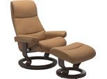 Relaxsessel STRESSLESS "View", braun (taupe paloma), B:82cm H:108cm T:81cm, Leder BATICK: BATICK ist ein leicht korrigiertes, durchgefärbtes und genarbtes Möbelleder, bei dem die meisten Unebenheiten und Spuren in der Regel entfernt wurden.;Leder PALOMA: PALOMA ist ein durchgefärbtes Semianilin-Möbelleder mit natürlicher Narbung.;ROHLEDER Stoff Q2 FARON: Ein fester zuverlässiger Bouclé mit einem s