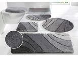 Badematte OTTO HOME "Josie, Badvorleger, Badezimmer Teppich" Gr. 7, grau (verlauf anthrazit), H:20mm, Polyester, Badematten, Badematte, Badteppich, Badematten, rechteckig, rund & als 3-tlg. Set erhältlich