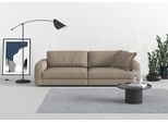 Big-Sofa TRENDMANUFAKTUR "Bourbon Mega, bequem, viel Platz, Breite 264cm", braun (schlamm), B:264cm H:84cm T:126cm, 100% Polyester, Sofas, Big-Sofa, extra tiefe Sitzfläche, wahlweise mit Sitztiefenverstellung bestellbar
