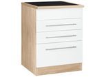 Kochfeldumbauschrank KOCHSTATION "KS-Eton", weiß (weiß matt), B:60cm H:85cm T:60cm, Schränke, Kochfeldumbauschrank
