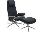 Relaxsessel STRESSLESS "Paris", blau (shadow blau paloma), B:80cm H:114cm T:74cm, Leder BATICK: BATICK ist ein leicht korrigiertes, durchgefärbtes und genarbtes Möbelleder, bei dem die meisten Unebenheiten und Spuren in der Regel entfernt wurden.;Leder PALOMA: PALOMA ist ein durchgefärbtes Semianilin-Möbelleder mit natürlicher Narbung. ROHLEDER Stoff Q2 FARON: Ein fester zuverlässiger Bouclé mit e
