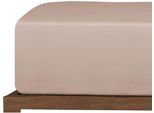 Spannbettlaken UNCOVER BY SCHIESSER "New Jersey aus 100% Baumwolle", grau (taupe), B:150cm L:200cm, Jersey, Obermaterial: 100% Baumwolle, Bettlaken, Spannbettlaken, Made in Green