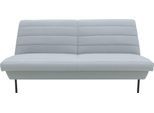 2-Sitzer "LOOKS IX", blau (aqua), B:185cm H:92cm T:103cm, 100% Polyester, LOOKS BY WOLFGANG JOOP, Sofas, 2-Sitzer, Quersteppung, ohne Armlehnen