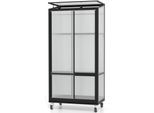 Gewächshaus VITAVIA "HKP4mm", schwarz, B:81cm H:168,2cm T:43cm, Gewächshäuser, Gewächshaus, Balkongewächshaus mit Stahlfundament