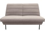 2-Sitzer "LOOKS IX", beige (beige, braun), B:145cm H:92cm T:103cm, 70% Polyester (recycelt), 30% Polyester, LOOKS BY WOLFGANG JOOP, Sofas, 2-Sitzer, Quersteppung, ohne Armlehnen