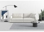 Big-Sofa TRENDMANUFAKTUR "Bourbon Mega, bequem, viel Platz, Breite 264cm", silber (silber lining), B:264cm H:84cm T:126cm, 100% Polyester, Sofas, Big-Sofa, extra tiefe Sitzfläche, wahlweise mit Sitztiefenverstellung bestellbar