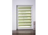 Doppelrollo K-HOME "mit schönen Farbverlauf", grün, weiß, weiß, B:95cm H:200cm, Polyester, Rollos, Doppelrollo