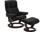 Relaxsessel STRESSLESS "Mayfair", schwarz (schwarz batick), B:88cm H:102cm T:77cm, Leder BATICK: BATICK ist ein leicht korrigiertes, durchgefärbtes und genarbtes Möbelleder, bei dem die meisten Unebenheiten und Spuren in der Regel entfernt wurden.;Leder PALOMA: PALOMA ist ein durchgefärbtes Semianilin-Möbelleder mit natürlicher Narbung.;ROHLEDER Stoff Q2 FARON: Ein fester zuverlässiger Bouclé mit