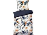 Wendebettwäsche DYCKHOFF "Camden", bunt, B/L: 135cm x 200cm, 1 Stk., 1 Stk., Satin, B/L: 80cm x 80cm, 2 Stk., Satin, Obermaterial: 100% Baumwolle, Bettwäsche, Wendebettwäsche