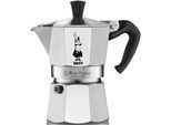 Espressokocher BIALETTI "Moka Express", grau (aluminiumfarben, schwarz), 0,09 l, 2, Kaffeemaschinen, Espressokocher, Aluminium