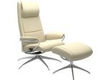 Relaxsessel STRESSLESS "Paris", beige (vanilla paloma), B:80cm H:114cm T:74cm, Leder BATICK: BATICK ist ein leicht korrigiertes, durchgefärbtes und genarbtes Möbelleder, bei dem die meisten Unebenheiten und Spuren in der Regel entfernt wurden.;Leder PALOMA: PALOMA ist ein durchgefärbtes Semianilin-Möbelleder mit natürlicher Narbung. ROHLEDER Stoff Q2 FARON: Ein fester zuverlässiger Bouclé mit eine