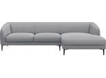 Ecksofa FLEXLUX "Belle Designsofa, L-Form, B/T 288/149 cm", grau (sophisto gre), B:288cm H:74cm T:149cm, 100% Polyester, Sofas, Ecksofa, Skandinavisches Design, In hochwertiger Verarbeitung