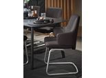 Polsterstuhl STRESSLESS "Laurel", braun (chocolate paloma, schwarz matt), B:58cm H:92cm T:60cm, Leder PALOMA: PALOMA ist ein durchgefärbtes Semianilin-Möbelleder mit natürlicher Narbung., Stühle, Polsterstuhl, Low Back mit Armlehne, Größe L, mit Beinen aus Stahl in Schwarz matt
