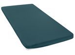 Spannbettlaken OTTO HOME "Topper Basic, in Gr. 90x200, 140x200 oder 180x200 cm", petrol, B:160cm L:200cm, Baumwoll-Jersey, Obermaterial: 100% Baumwolle, Bettlaken, Spannbettlaken, Baumwolle, Matratzen bis 8 cm Höhe, Bettlaken, Spannbetttuch, Laken