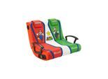 XROCKER Nintendo Super Mario Dual Rocker - Gaming Bodensessel für 2 Kinder mit 2.0 Audiosystem
