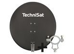 TechniSat SATMAN 850 PLUS 85cm Sat-Antenne mit 40mm LNB-Halteschelle rot schiefergrau