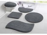 Badematte OTTO HOME "Merida, Badvorleger, Badezimmer Teppich" Gr. 81, grau (dunkelgrau), H:32mm, Kunstfaser, Badematten, Badematte, Badteppich, Uni Farben, rechteckig, rund & als 2-tlg. Set erhältlich