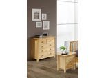 Kommode MÖBILIA, beige (natur), B:79cm H:80cm T:40cm, Massivholz, Sideboards, Kommode, gefertigt aus massivem Kiefernholz