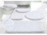 Badematte OTTO HOME "Micro exclusiv, Badvorleger, Badezimmer Teppich" Gr. 5, weiß, H:55mm, Polyester, Badematten, Badematte, Badteppich, Badematten auch als 3 teiliges Set & rund erhältlich