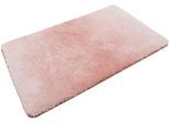 Badematte WECON HOME BASICS "Luuk WB-2705", rosa, H:25mm, Polyester, Badematten, Badematte, trendiger Farbverlauf, waschbar, weicher Badezimmerteppich