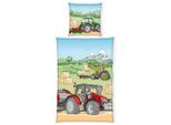 Herding Jugendbettwäsche, Blau, Grün, Beige, Textil, 135x200 cm, Oeko-Tex® Standard 100, Schlaftextilien, Bettwäsche, Kinderbettwäsche