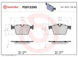 BREMBO Bremsbelagsatz, Scheibenbremse p50122nx für Mercedes