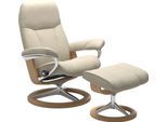 Relaxsessel "Consul", beige (cream batick), B:78cm H:97cm T:70cm, Leder BATICK: BATICK ist ein leicht korrigiertes, durchgefärbtes und genarbtes Möbelleder, bei dem die meisten Unebenheiten und Spuren in der Regel entfernt wurden.;Leder PALOMA: PALOMA ist ein durchgefärbtes Semianilin-Möbelleder mit natürlicher Narbung.;ROHLEDER Stoff Q2 FARON: Ein fester zuverlässiger Bouclé mit einem strukturier