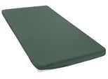 Spannbettlaken OTTO HOME "Topper Basic, in Gr. 90x200, 140x200 oder 180x200 cm", dunkelgrün, B:200cm L:200cm, Microfaser-Jersey, Obermaterial: 100% Polyester, Bettlaken, Spannbettlaken, Baumwolle, Matratzen bis 8 cm Höhe, Bettlaken, Spannbetttuch, Laken