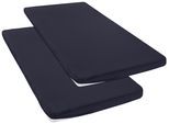 Spannbettlaken OTTO HOME "Topper Basic, in Gr. 90x200, 140x200 oder 180x200 cm", marine, B:90cm L:200cm, Microfaser-Jersey, Obermaterial: 100% Polyester, Bettlaken, Spannbettlaken, Baumwolle, Matratzen bis 8 cm Höhe, Bettlaken, Spannbetttuch, Laken