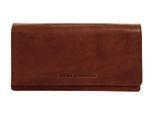 Geldbörse SPIKES & SPARROW, Damen, braun (cognac), Leder, glänzend, Kleinlederwaren, echt Leder
