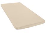 Spannbettlaken OTTO HOME "Topper Basic, in Gr. 90x200, 140x200 oder 180x200 cm", natur, B:140cm L:200cm, Microfaser-Jersey, Obermaterial: 100% Polyester, Bettlaken, Spannbettlaken, Baumwolle, Matratzen bis 8 cm Höhe, Bettlaken, Spannbetttuch, Laken