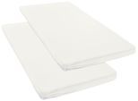 Spannbettlaken OTTO HOME "Topper Basic, in Gr. 90x200, 140x200 oder 180x200 cm", wollweiß, B:90cm L:200cm, Baumwoll-Jersey, Obermaterial: 100% Baumwolle, Bettlaken, Spannbettlaken, Baumwolle, Matratzen bis 8 cm Höhe, Bettlaken, Spannbetttuch, Laken