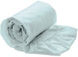 Spannbettlaken HECKETT & LANE "Yellow Spannbetttuch Percale", blau (whispering, blau), B:90cm L:220cm, Perkal, Obermaterial: 100% Baumwolle, Bettlaken, Spannbettlaken, Spannbetttuch aus 100% Baumwolle, Hochwertige Perkal, Gummizug rundum