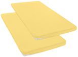 Spannbettlaken OTTO HOME "Topper Basic, in Gr. 90x200, 140x200 oder 180x200 cm", gelb, B:90cm L:200cm, Baumwoll-Jersey, Obermaterial: 100% Baumwolle, Bettlaken, Spannbettlaken, Baumwolle, Matratzen bis 8 cm Höhe, Bettlaken, Spannbetttuch, Laken