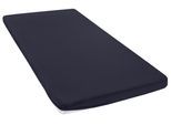 Spannbettlaken OTTO HOME "Topper Basic, in Gr. 90x200, 140x200 oder 180x200 cm", marine, B:180cm L:200cm, Microfaser-Jersey, Obermaterial: 100% Polyester, Bettlaken, Spannbettlaken, Baumwolle, Matratzen bis 8 cm Höhe, Bettlaken, Spannbetttuch, Laken