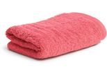 Handtücher MÖVE "Superwuschel", rot (coral), B:60cm L:110cm, Walkfrottee, Baumwolle, Handtücher, Handtuch mit Bordüre, 100% Premium Cotton Baumwolle, einfarbig, weich