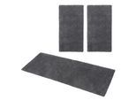 Hochflor-Bettumrandung OTTO HOME "Microfaser Teppich Magong, besonders weich, sehr feiner Flor" Gr. 14, grau (dunkelgrau), H:25mm, Obermaterial: 100% Polyester, Bettumrandungen, uni, einfarbiger Bettvorleger, Läufer-Set, Schlafzimmer, Kinderzimmer