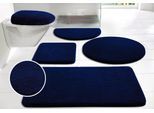 Badematte OTTO HOME "Merida, Badvorleger, Badezimmer Teppich" Gr. 10, blau (marine), H:32mm, Kunstfaser, Badematten, Badematte, Badteppich, Uni Farben, rechteckig, rund & als 2-tlg. Set erhältlich