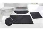 Badematte OTTO HOME "Ognon, Scandi, Boho, modernes Muster" Gr. 12, anthrazit, H:15mm, Polyester, Badematten, Badematte, Badteppich, Uni Farben, Hoch-Tief-Effekt