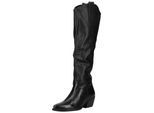 Bikerboots LAZAMANI "Lazamani Stiefel Leder", Damen, Gr. 37, schwarz, Leder, Schuhe Bikerboots