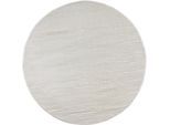 Teppich OTTO HOME "Ariano, dezenter Glanz mit Hoch-Tief-Struktur" Gr. 10, beige (cream), H:12mm Ø:190cm, Kunstfaser, Teppiche, Teppich, Vintage Design, Schrumpf Carving-Effekt, Wohnzimmer, Schlafzimmer