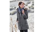 Steppjacke CASUAL LOOKS, Damen, Gr. 24, grau, 60% Polyester, 40% Polyamid, unifarben, Jacken Steppjacke