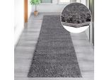 Hochflor-Teppich OTTO HOME "Viva Shaggy, in Standard- und Premium-Qualität, 30 mm oder 45 mm Höhe" Gr. 11, grau (stone), B:67cm H:45mm L:230cm, Kunstfaser, Teppiche, Uni Farben, einfarbig, besonders weich und kuschelig, Kundenliebling